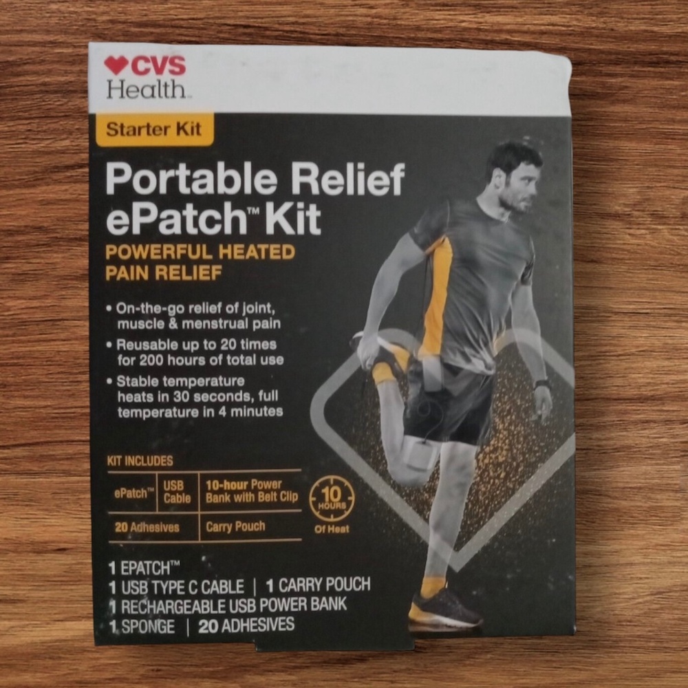 COPY - Portable Relief ePatch Starter Kit - Powerful Heated Pain Relief -20 Adh…